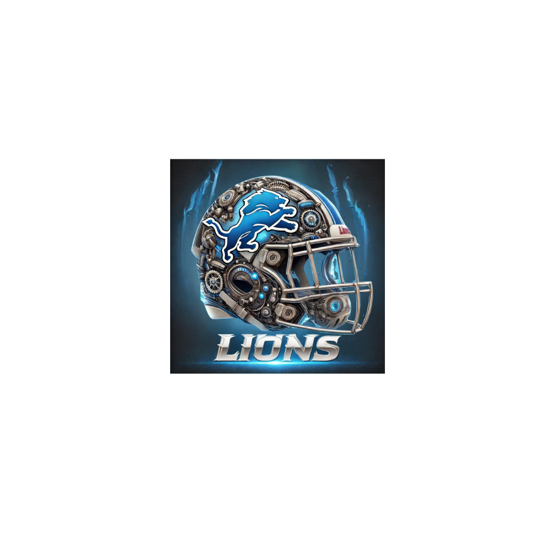 Lions Helmet Editable Digital Design