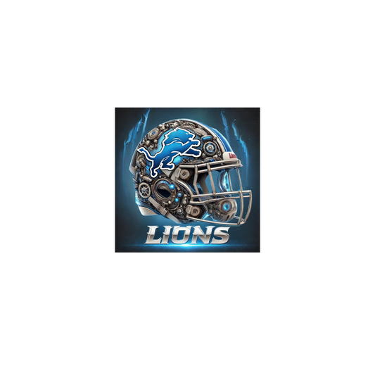 Lions Helmet Editable Digital Design